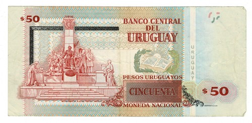 Banconota uruguay pesos - uruguay, 50