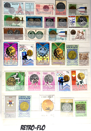 Lotto francobolli mondo - 30,
