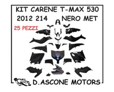 KIT CARENE TMAX 530 NERO LUCIDO 2012 2013 2014 YAMAHA SCOCCHE PLASTICHE