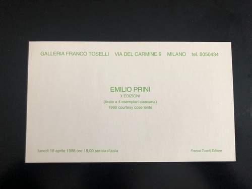 Emilio prini aprile - -, 18