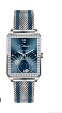 Orologio Gattinoni Donna  In Acciaio Con Strass Quadrante Blu Fashion 