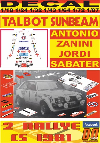 Decal talbot sunbeam - sunbeam, lotus