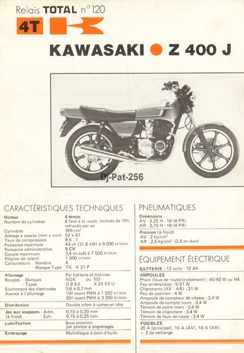 Fiche technique moto - technique,
