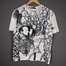 T-shirt Class Roberto Cavalli in cotone bianca con fantasia taglia 48 da uomo