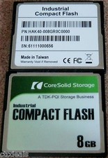 INDUSTRIAL COMPACT FLASH CARD, CF 8 GB, Art. HAK 40-008GR0C, ATA - CORE SOLID