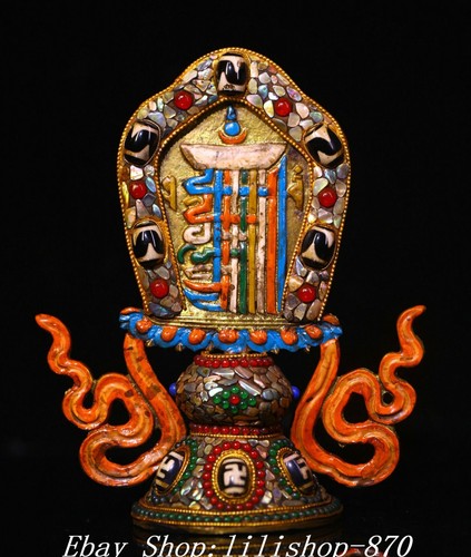 Old tibet bronze buddhism - bronze,