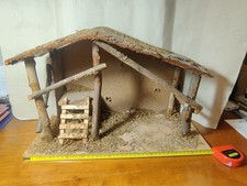 CAPANNA LEGNO. PRESEPE CARTAPESTA.