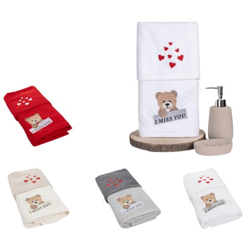 Asciugamani ricamati bagno - asciugamani,