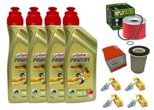 KIT TAGLIANDO YAMAHA FZX 750 1986-1998 CASTROL 10W40 FILTRO OLIO ARIA CANDELE