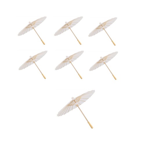 Ombrello bianco bambu - bianco,