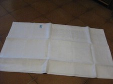 Tovaglia Puro lino - 12 Posti - Stampata Tono su Tono - Bianca - Con Tovaglioli 