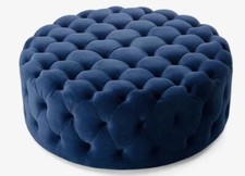 Chesterfield poufe poufe bottoni profondi extra large