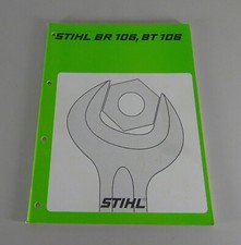 Manuale di Riparazione Stihl Soffiatori Br 106+ Trivella BT 106