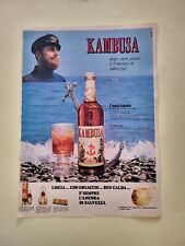 KAMBUSA L'AMARICANTE CLIPPING RITAGLIO PUBBLICITA' ANNI 60 ADVERTISING #G22