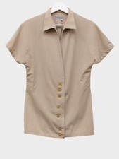 Yohji Yamamoto - vintage (late 80's or 90-91) women's linen shirt - size M