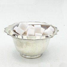 Antica zuccheriera in argento sheffield ciotola in silver plate porta zucchero