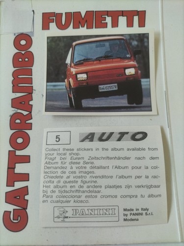 Figurine auto da 100 - "da, a