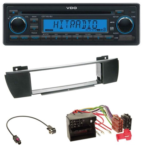 Autoradio vdo aux mp3 1din - mp3, cd