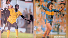 POSTER CALCIO / Justin Fashanu, Diego Armando Maradona, Guerin Sportivo