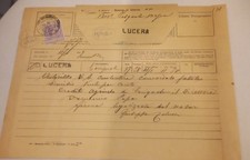 TELEGRAMMA D'EPOCA CON MARCA DA BOLLO . 