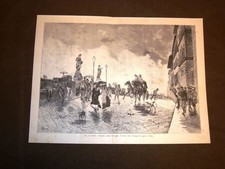 Esposizione d'arte di Roma del 1883 Sull'Arno a Firenze Quadro di Antonino Leto