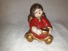 Angelo Lene Thun di Bolzano, altezza 11 cm, rosso, portacandele