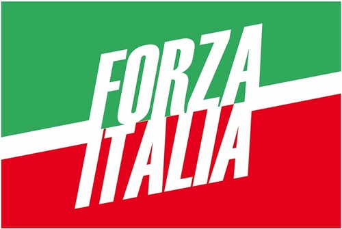 Bandiera forza italia - forza, (nuova)