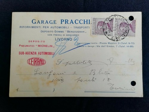 Cartolina livorno garage - cartolina,