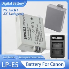 2 batterie 1600 mAh LP-E5 per