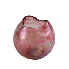 Vaso in Vetro Antico Alla Maniera di Loetz Austria XX Secolo