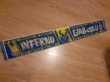 SCIARPA SCARF VINTAGE ULTRAS INFERNO GIALLOBLU'. VERONA PARMA MODENA. BANCARELLA