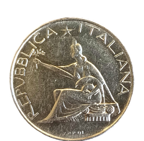 Moneta 500 lire - moneta,