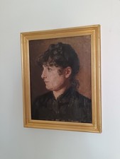 Ritratto ( Scuola Italiana XIX Secolo) dipinto olio su tela