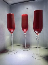 Set 3 Calici rossi via veneto