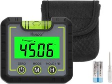 Inclinometro Digitale Goniometro Elettronico Base Magnetica LCD Misura Veloce