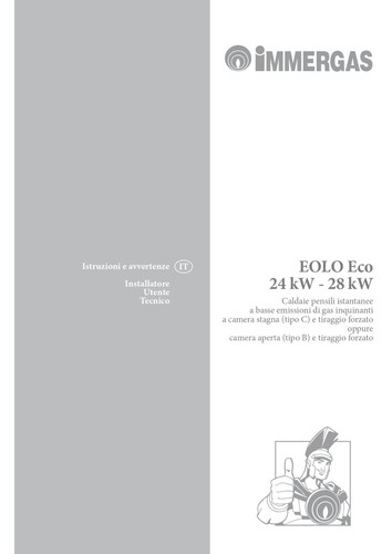Manuale installazione uso - installazione, d'uso