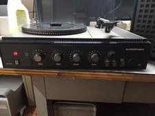 Giradischi vintage Europhon completo con cassa audio funzionante