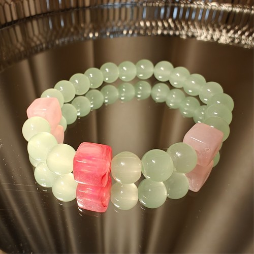 Bracciale con perline vetro - con,