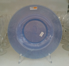 Piatto Fondo Yalos Casa Murano Blu Opalino Cm 20 Vintage