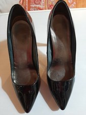 Scarpe LOGAN Vernice Nera con soletta Alice Bow