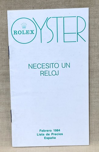 Rolex 1984 price list - 1984, spain