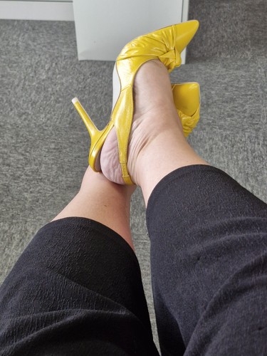 Slingback donna zara giallo - slingback,