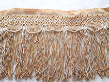 Antica passamaneria con frangia - Colore giallo oro -  Circa 2 metri