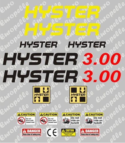 Hyster set adesivo - hyster,