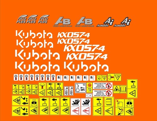 Kubota 057 decalcomanie - kubota,