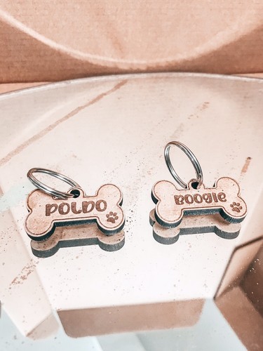 Medaglietta animali legno hand - medaglietta,