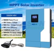Inverter solare isola MPPT 110A 5500 W Off Grid onda sinusoidale pura + WiFi