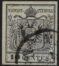 1850 ASI Lombardo Veneto 10c