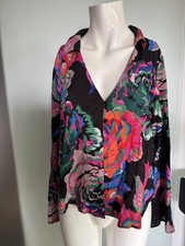 Bluse Rosen Muster Von Zara Gr