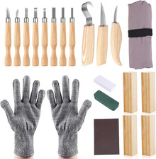 Set Di Utensili Da Intaglio in Legno, 21 Pezzi, Coltello Da Intaglio per Adulti 